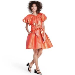 Christopher John Rogers Puffy Statement Dress w/ Pockets! Small